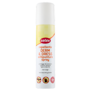 Selex Spray Antipuntura Zanzare e Zecche Derm&Dress 100 Ml