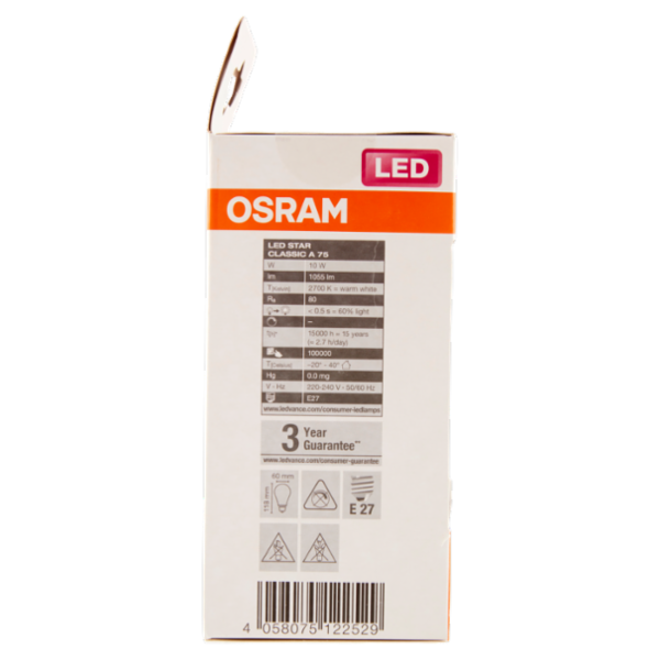Osram Led Star Classic A 75 Warm White 10 W E27