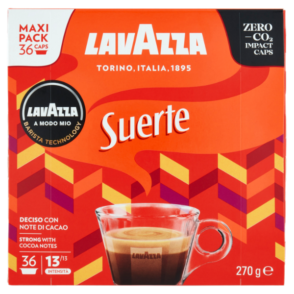Lavazza A Modo Mio Suerte 36 Capsule 270 g