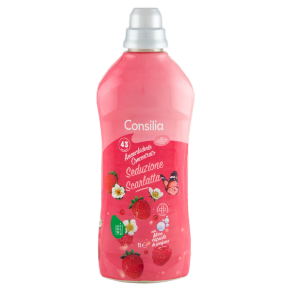 Consilia Ammorbidente Concentrato Fucsia Seduzione Scarlatta 43 lavaggi 1 L