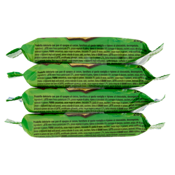 cameo Muu Muu Snack Farcitura gusto vaniglia con goloso ripieno al cioccolato 4 x 28 g