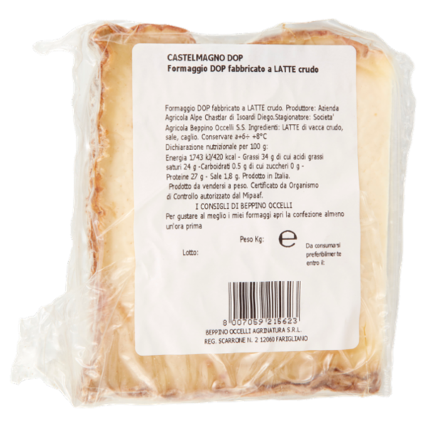 Beppino Occelli Castelmagno DOP Prodotto della Montagna 0,180 kg