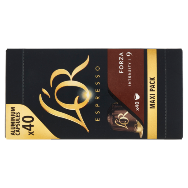 L'Or Espresso Forza 9- 40 Capsule Caffè Compatibili con Macchine Nespresso*® Original 208g