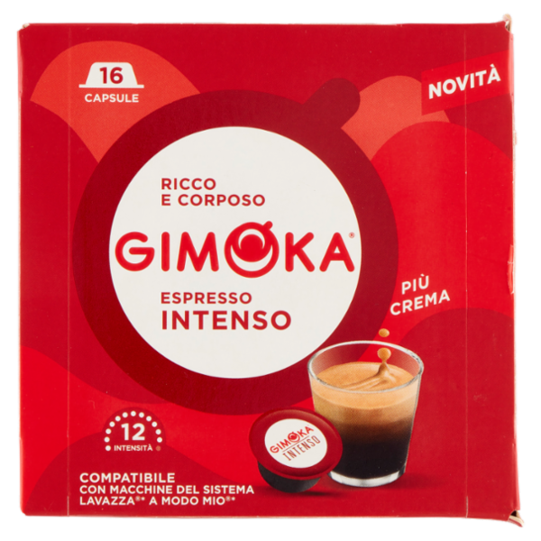 Gimoka Espresso Intenso Compatibile Lavazza* A Modo Mio* 16 Capsule 104 g