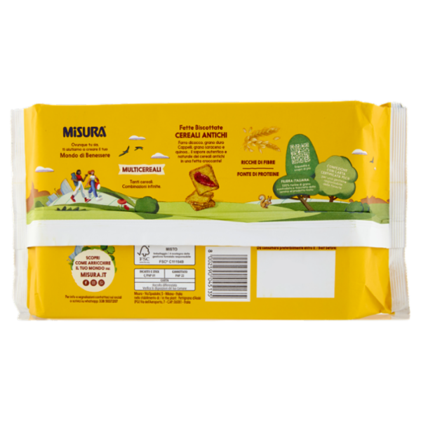 Misura Multicereali Fette Biscottate Cereali Antichi 320 g