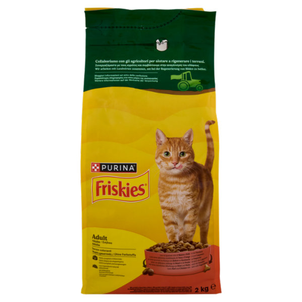 PURINA FRISKIES Adult Manzo e Pollo e con Verdure 2kg
