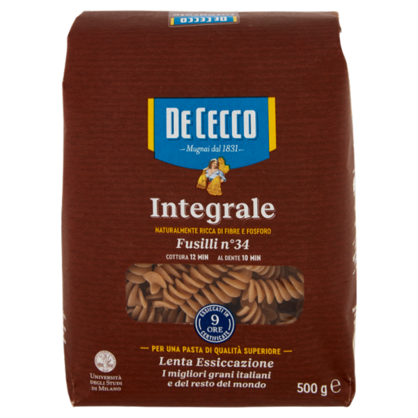 De Cecco Integrale Fusilli n° 34 500 g