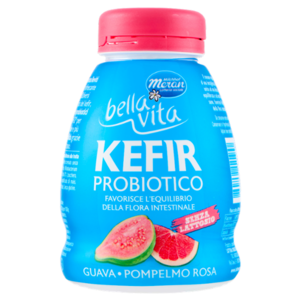 bella vita Kefir Probiotico Senza Lattosio Guava ∙ Pompelmo Rosa 200 g