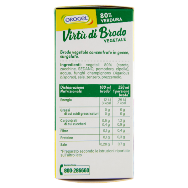 Orogel Virtù di Brodo Vegetale Surgelati 200 g