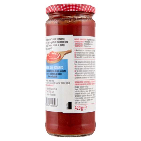 Le Conserve della Nonna Pomodoro dell'Emilia Romagna Senza Sale Aggiunto 420 g