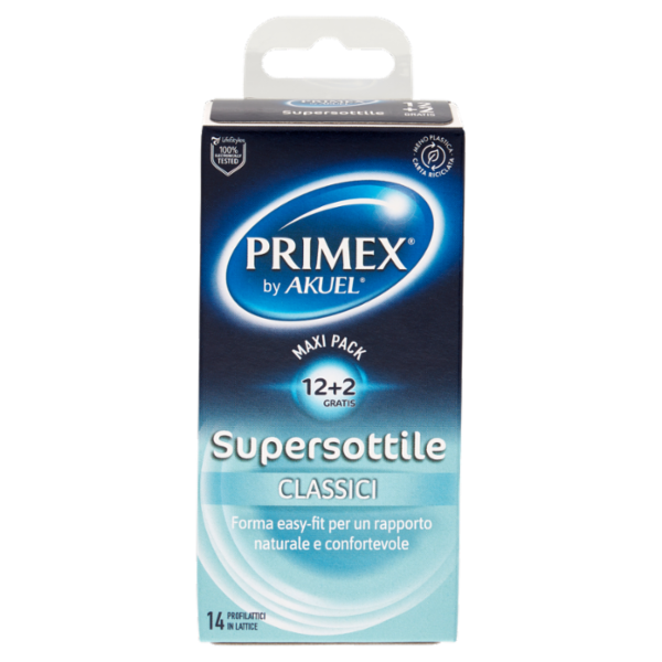 Primex Supersottile Classici Profilattici in Lattice 14 pz