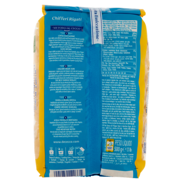 De Cecco Chifferi Rigati n°33 500 g
