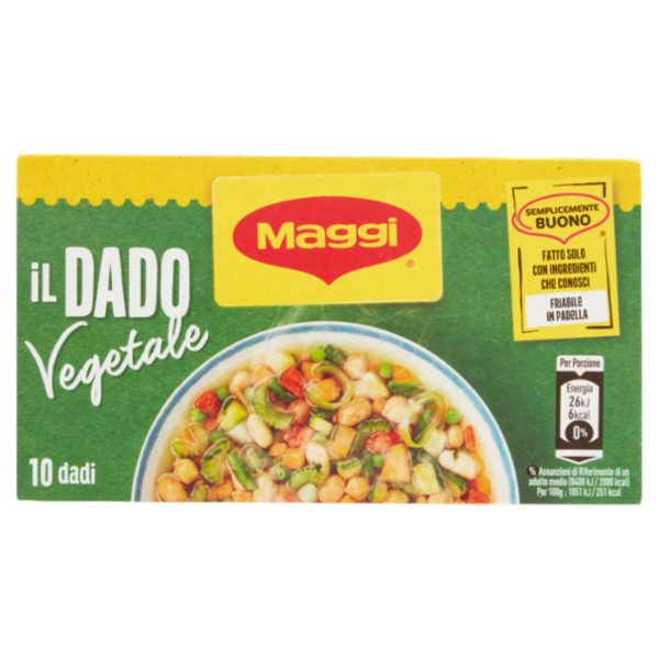 MAGGI Dado Vegetale preparato per brodo vegetale (10 dadi) 100 g