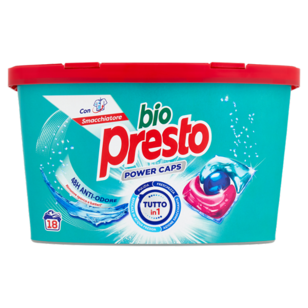 BIO PRESTO Power Caps Igiene 18pz (216g)