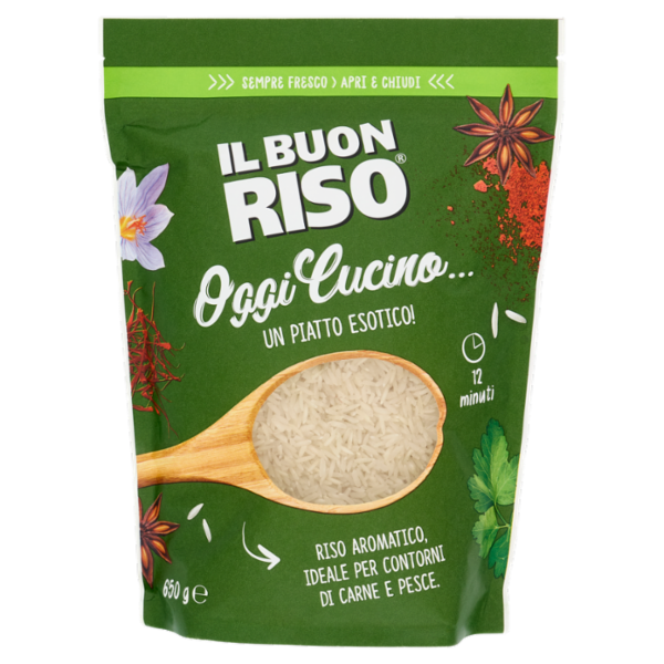 Il Buon Riso Oggi Cucino... un Piatto Esotico! Riso Aromatico 650 g