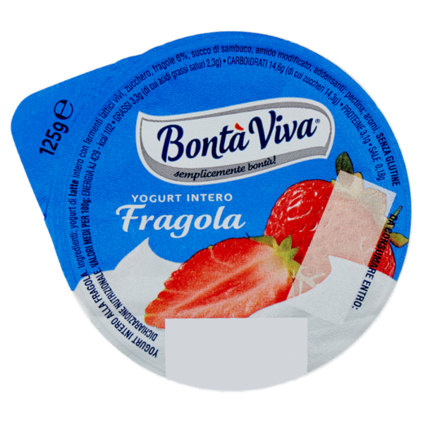 Bontà Viva Yogurt Intero Fragola 125 g