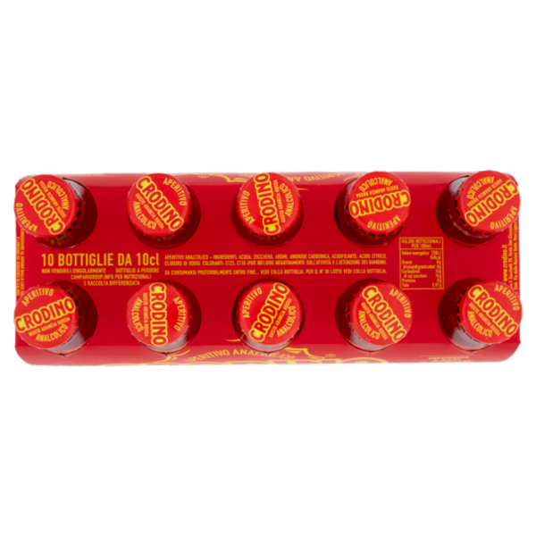 Crodino Gusto Arancia Rossa 10 x 10 cl