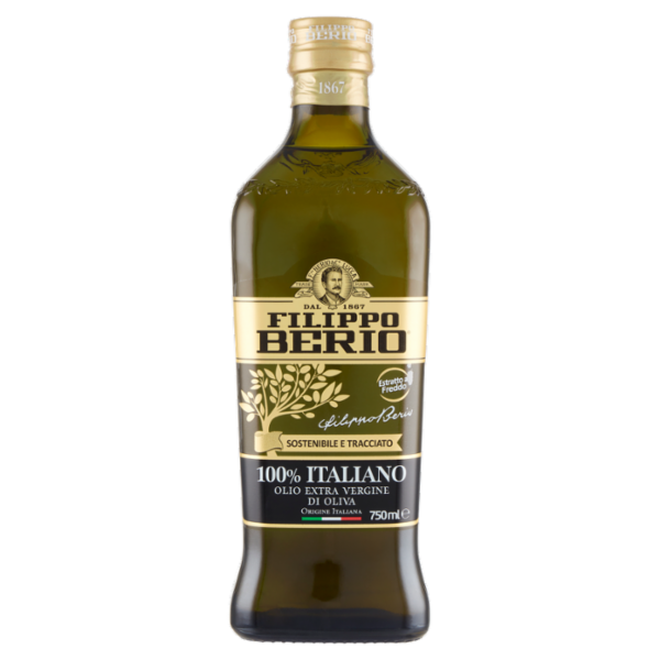 Filippo Berio 100% Italiano Olio Extra Vergine di Oliva 750 ml