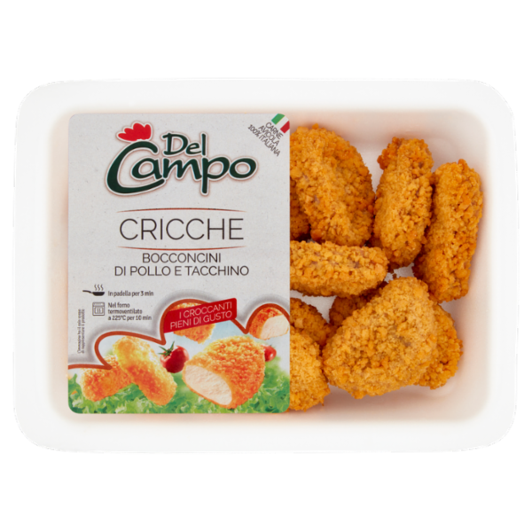 Del Campo Cricche Bocconcini di Pollo e Tacchino 0,230 kg