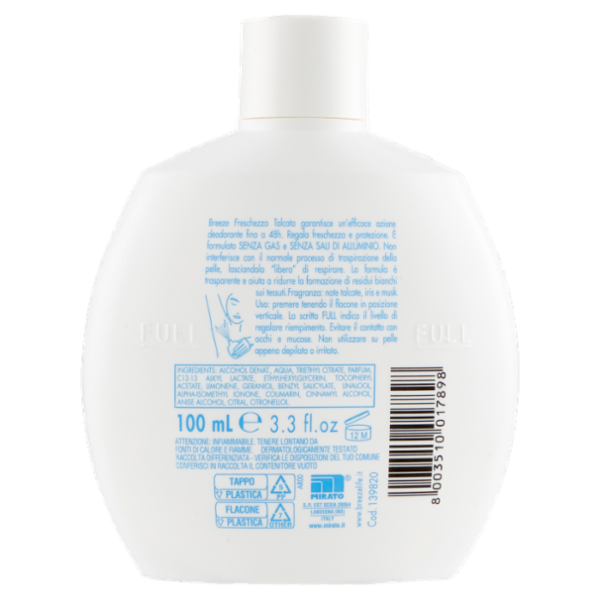 Breeze Freschezza Talcata Deodorante Profumato 48h 100 mL