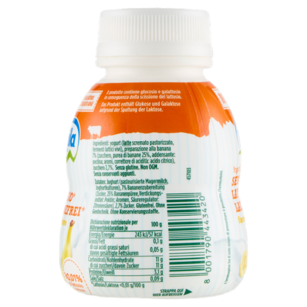 mila Yogurt Drink Senza Lattosio* Banana 200 g
