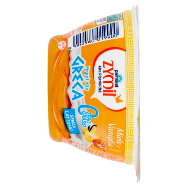 ZYMIL Alta Digeribilità Senza Lattosio Yogurt alla Greca Zero Grassi Miele e Vaniglia 150 g