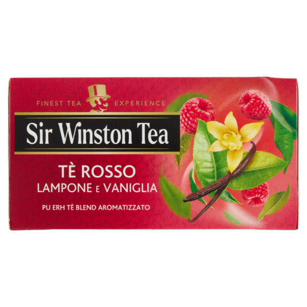 Sir Winston Tea Tè Rosso Lampone e Vaniglia 20 x 1,5 g
