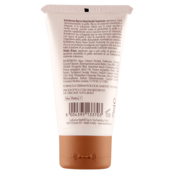 Kaloderma Nutriente Karité Nutriente Burro Mani per Pelle Secca e Molto Secca 75 ml