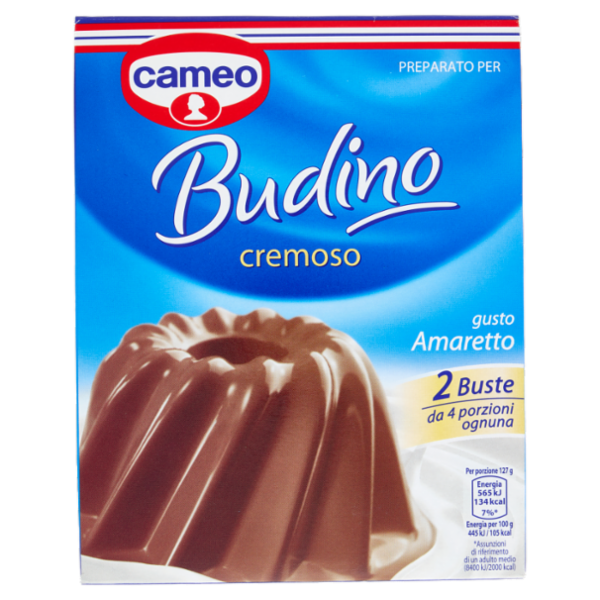 cameo Preparato per Budino cremoso gusto Amaretto 2 x 75 g