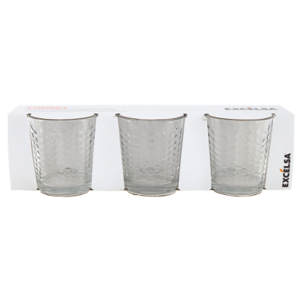 Excélsa Londra bicchieri multiuso trasparenti ml 260 3 pz