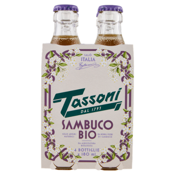 Tassoni Sambuco Bio 4 x 180 ml