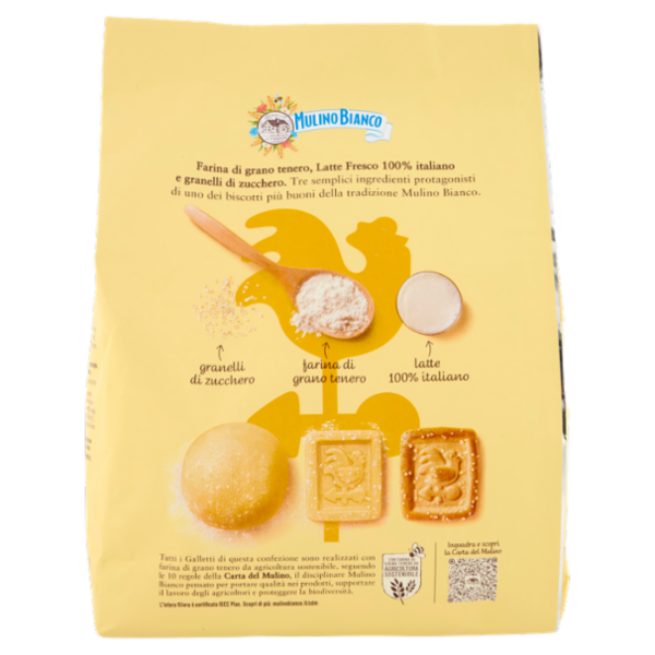 Mulino Bianco Galletti Biscotti con Latte Fresco 100% Italiano 800g