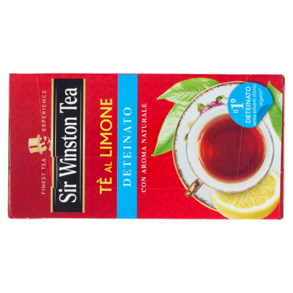 Sir Winston Tea Tè al Limone Deteinato 20 x 1,5 g