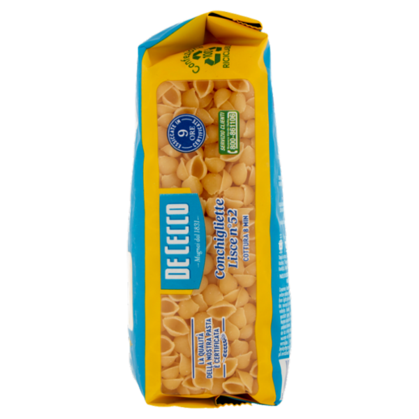 De Cecco Conchigliette Lisce n°52 500 g