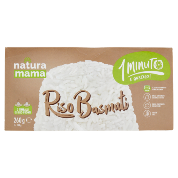 natura mama Riso Basmati 2 x 130 g