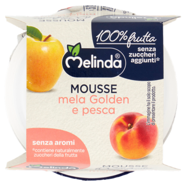 Melinda Mousse mela Golden e pesca 2 x 100 g