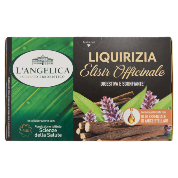 L'Angelica Liquirizia Elisir Officinale 18 Filtri 27 g