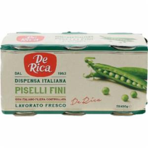 De Rica Piselli Fini Lavorato Dal Fresco Dispensa Italiana 3 Pezzi 810g