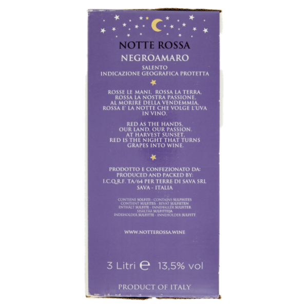 Notte Rossa Negroamaro Salento IGP 3 Litri