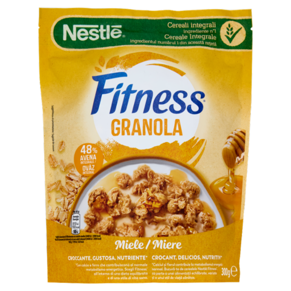 FITNESS Granola Miele con Avena e Cereali Integrali 300g