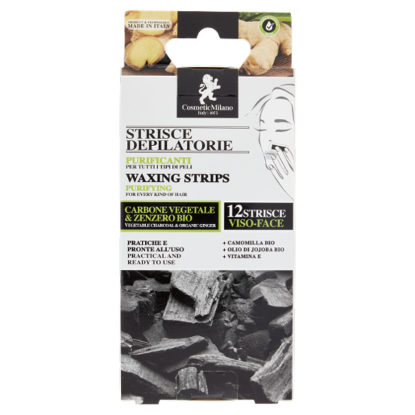 Cosmetic Milano Strisce Depilatorie Purificanti Viso 12 pz