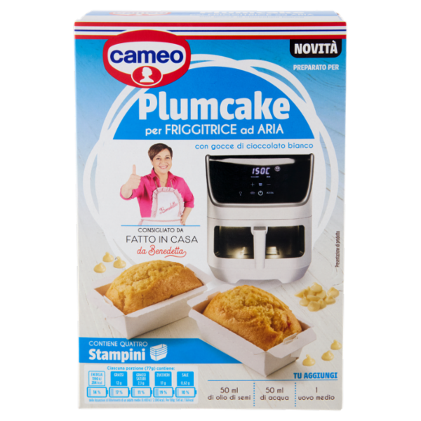 cameo Preparato per Plumcake per Friggitrice ad Aria con gocce di cioccolato bianco 192 g