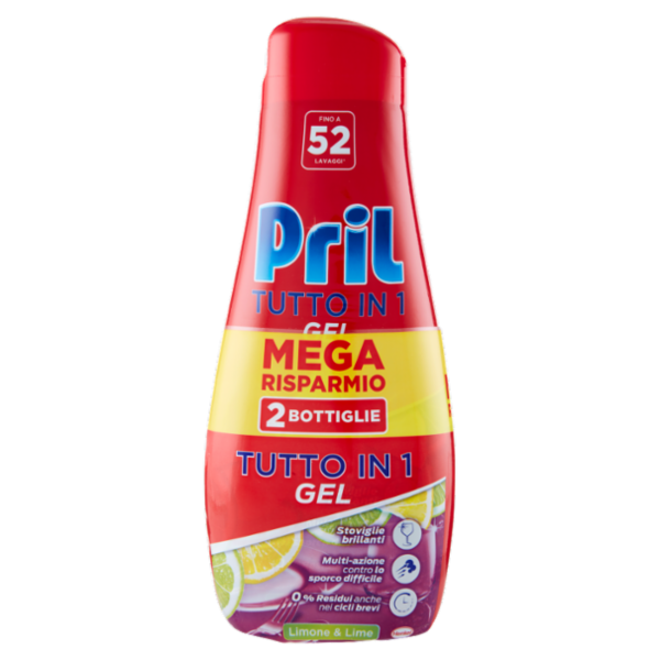 PRIL Tutto in 1 Gel Limone 2x936ml