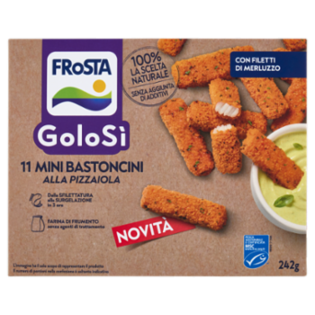 FRoSTA GoloSì 11 Mini Bastoncini Alla Pizzaiola Con Filetti Di Merluzzo 242 g