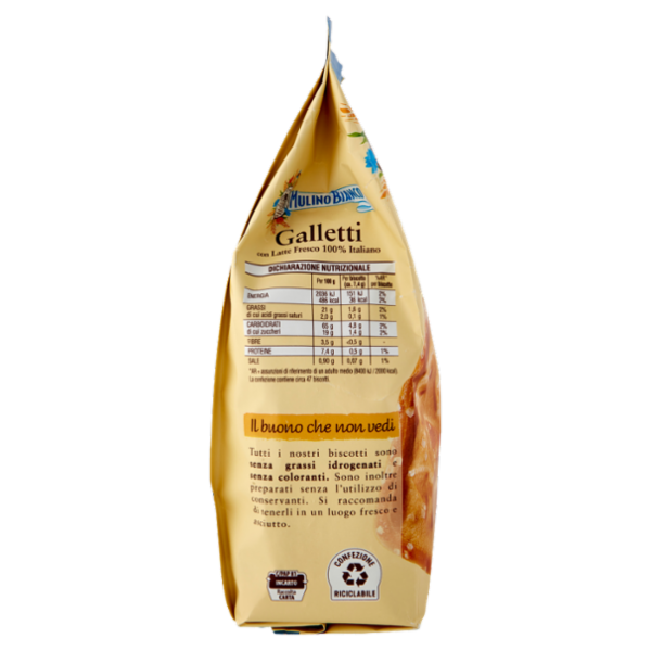 Mulino Bianco Galletti Biscotti con Latte Fresco 100% Italiano 350g