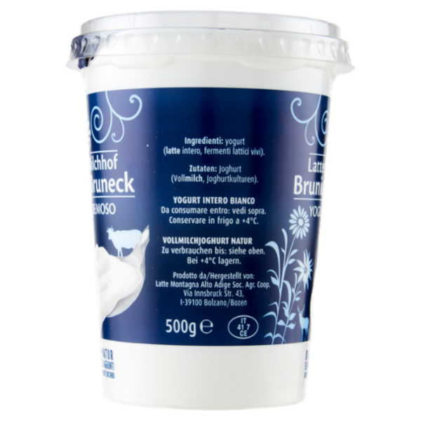 Latteria Brunico Yogurt Cremoso Bianco 500 g