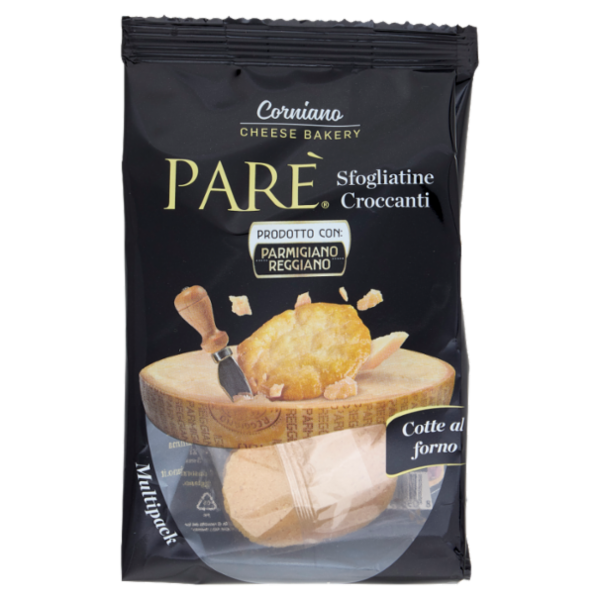 Parè Sfogliatine Croccanti con Parmigiano Reggiano Multipack 54 g