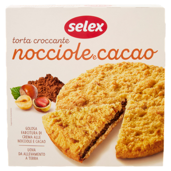 Selex Torta Croccante con Nocciole e Cacao 500 g