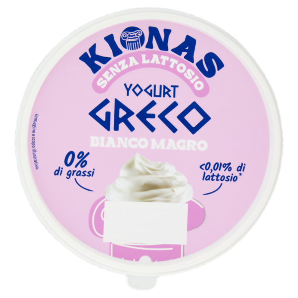 Kionas Senza Lattosio Yogurt Greco Bianco Magro 500 g
