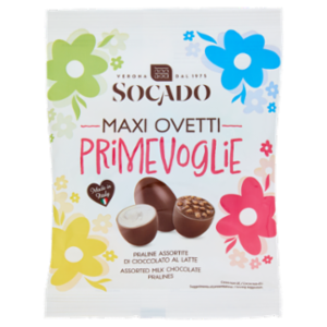 Socado Maxi Ovetti Prime Voglie Praline Assortite Di Cioccolato Al Latte 110 g